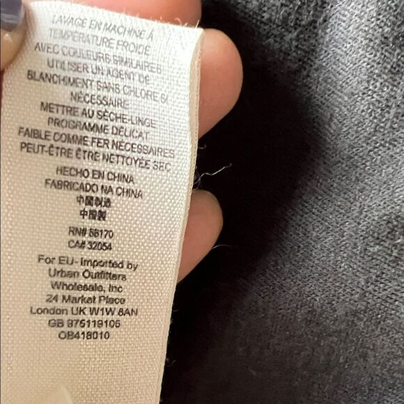 NWOT Free People Front Draped Coated Denim Moto Jacket Black size 2 - Picture 11 of 14